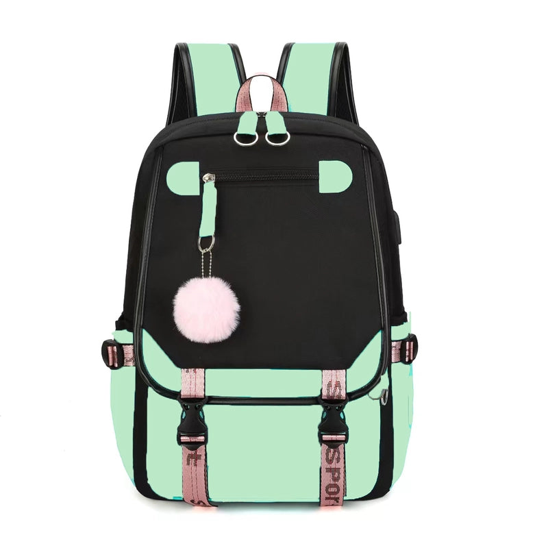 Solid Color Holiday School School Backpack