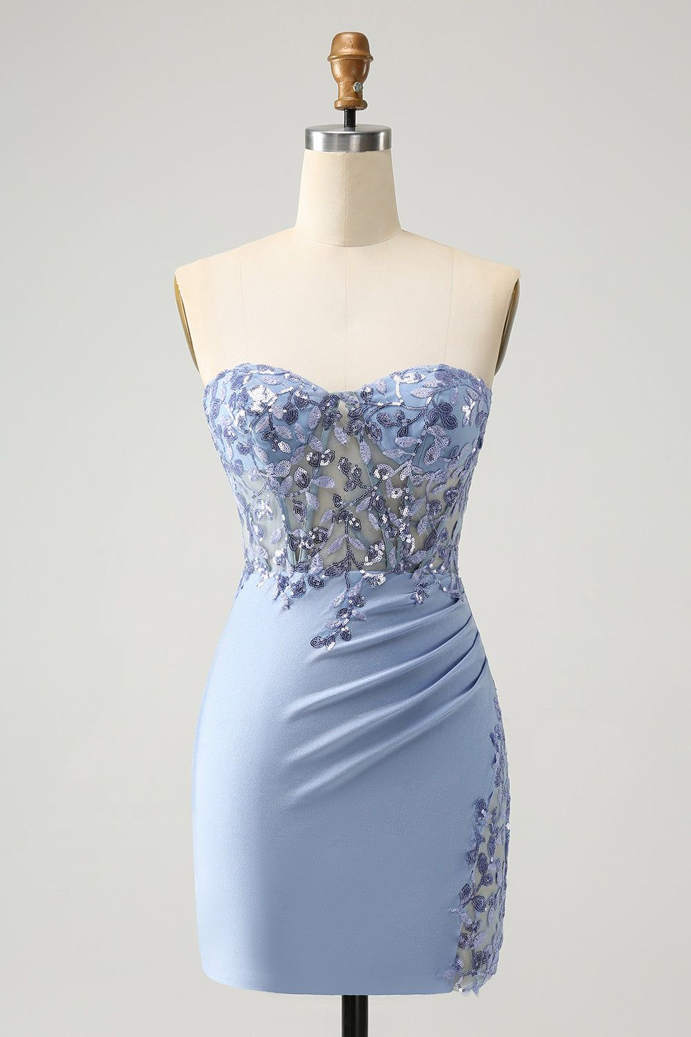 Lvs&Broner Sweetheart Sleeveless Short Homecoming Dress With Appliques