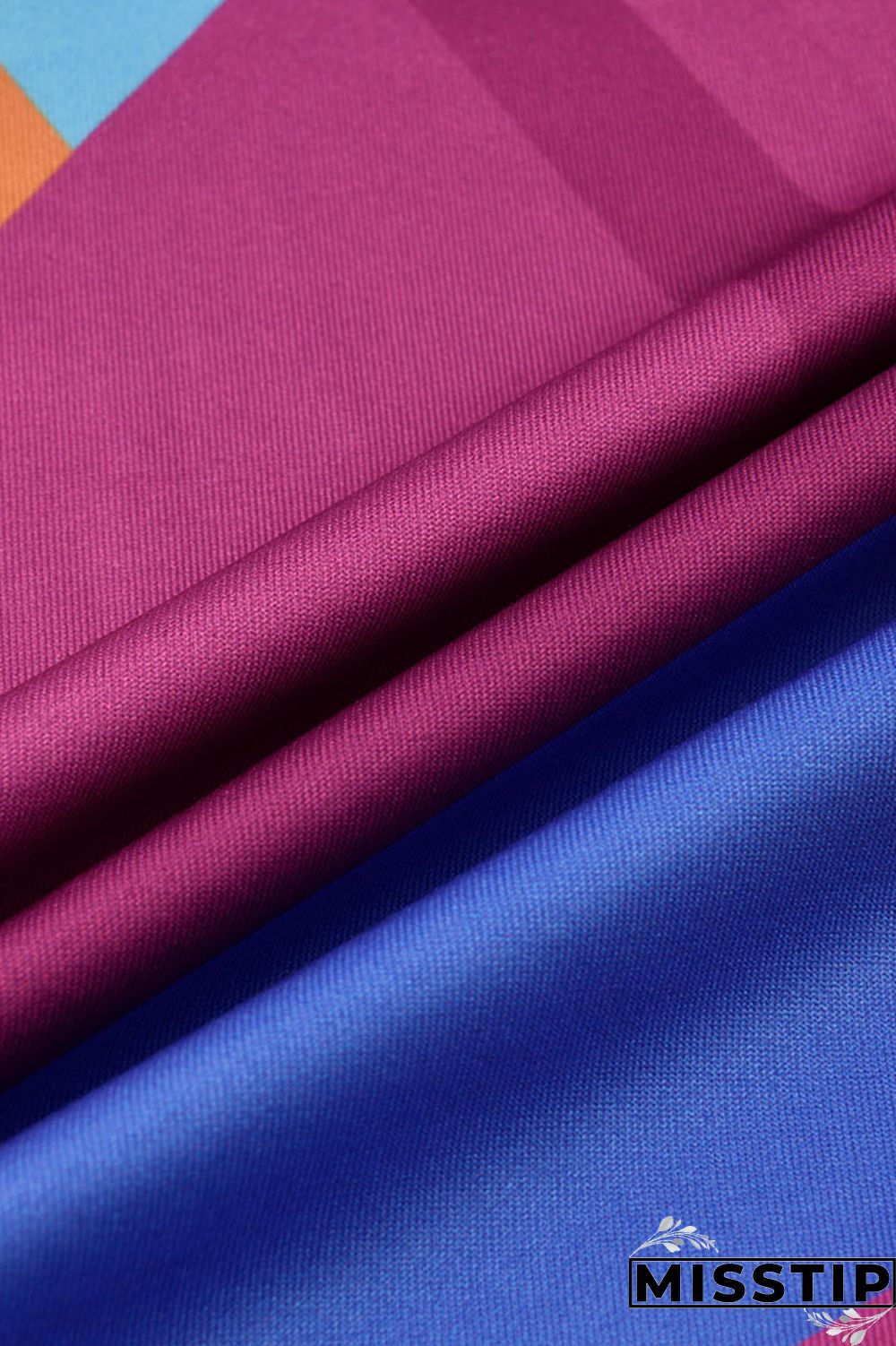 Blue Fashion Casual Print Bandage V Neck Long Sleeve Dresses