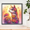 Diamond Painting-DIY Round Part AB Drill Alpaca(35*35CM)
