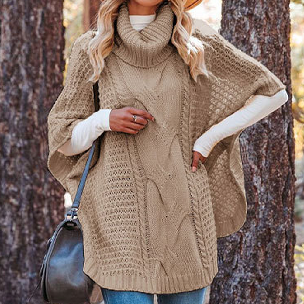 Women s Turtleneck Short Sleeve Knit Sweater