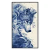 (US Local)Wolf -11CT Stamped Cross Stitch Kit(40x70cm)