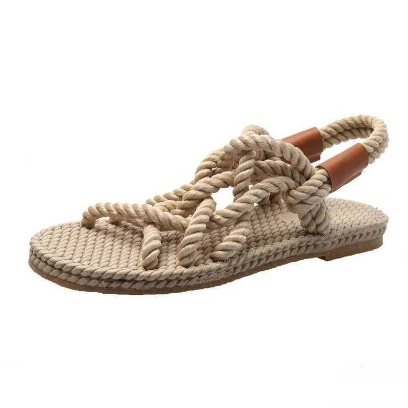 Sandals Woman Shoes Braided Rope With Traditional Casual Style And Simple Creativity Fashion Sandals Women Summer Shoes