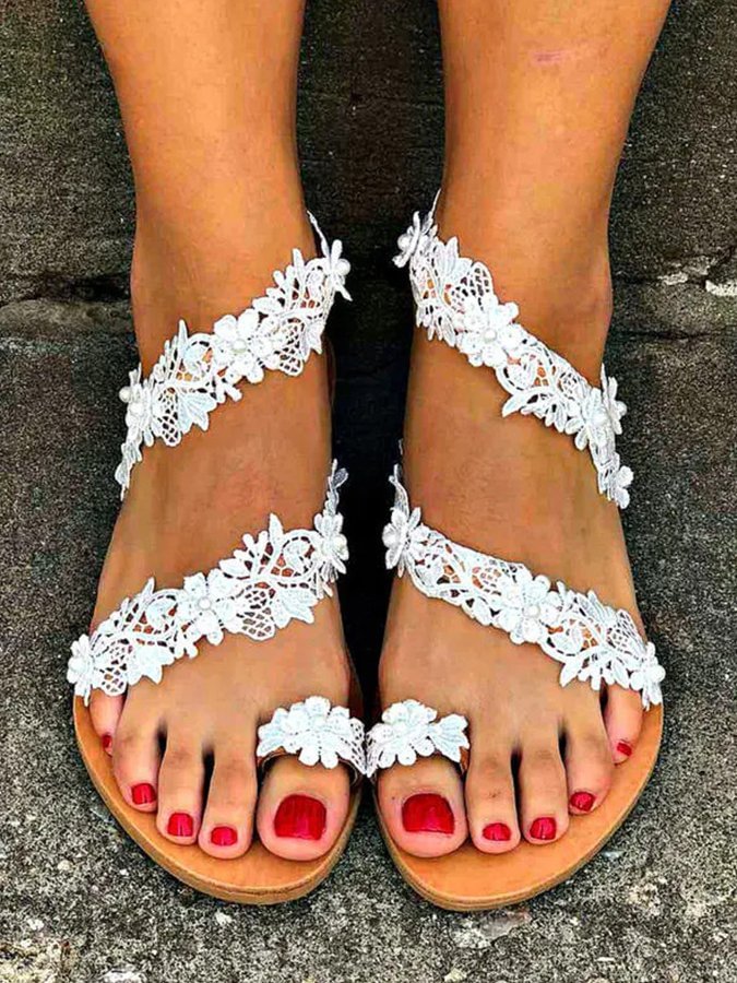 women's floral casual sandals