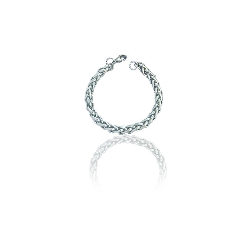 Hip-Hop Retro Rhombus 304 Stainless Steel Bracelets In Bulk