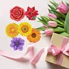 8pcs DIY Flower Diamond Painting Acrylic Coasters
