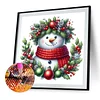 (40*40cm)Christmas Snowman - Full Round Drill Diamond Painting