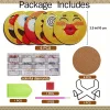 6 pcs set DIY Diamond Painting Coaster | Cartoon