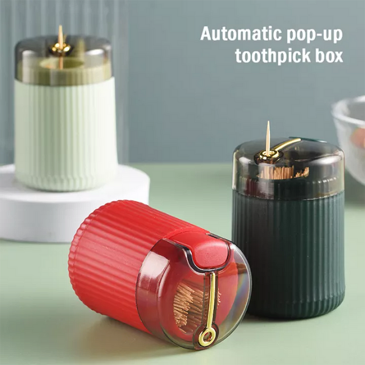 Pop-up Automatic Toothpick Dispenser【Buy 3 get 2 free（5pcs）】