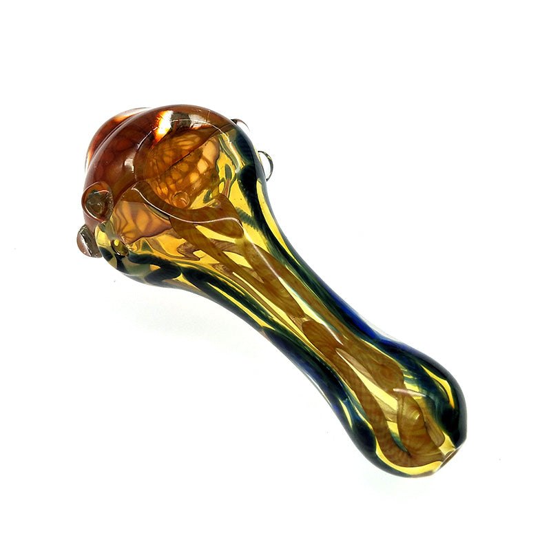 Colored Honeycomb Head Spoon Pipe  Hookah Glass Pipes