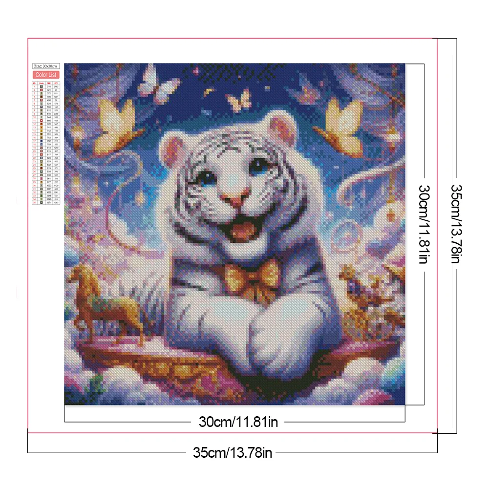 Diamond Painting - Full Square Drill - Gentleman Tiger(Canvas|35*35cm)
