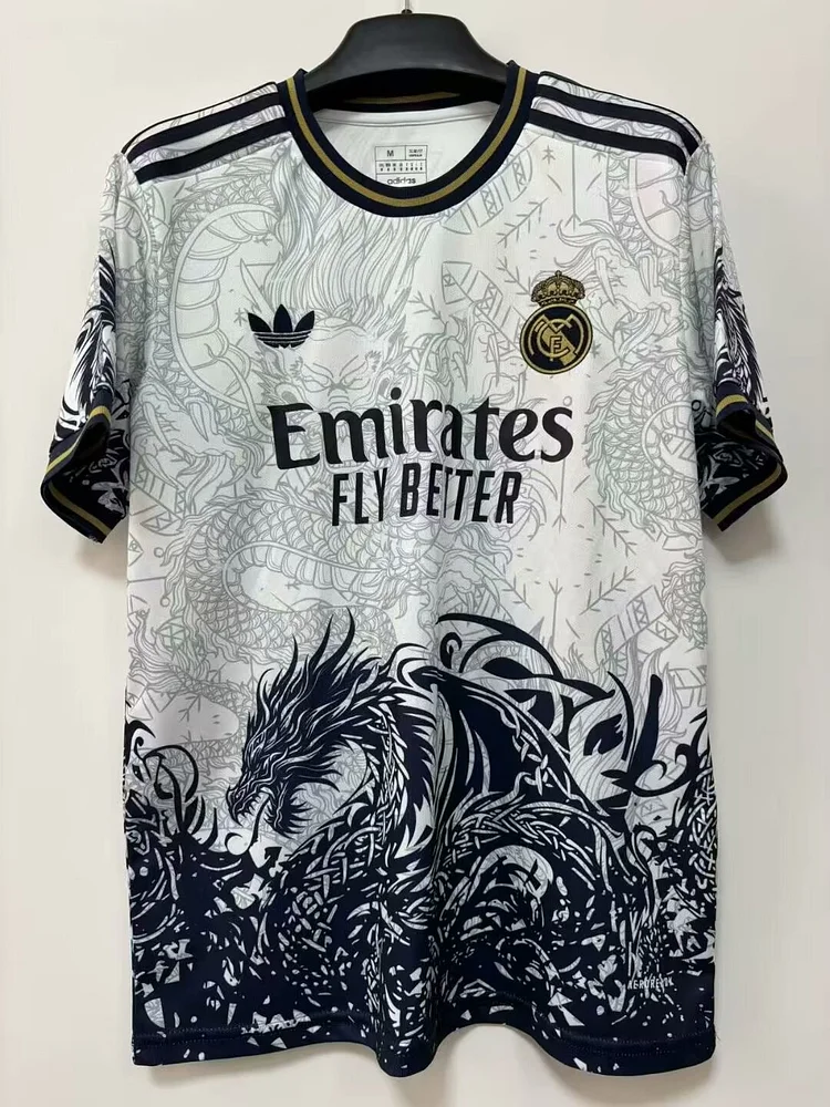 2025-26 Real Madrid Dragon Blue Crew Neck - Jersey - Fan Edition