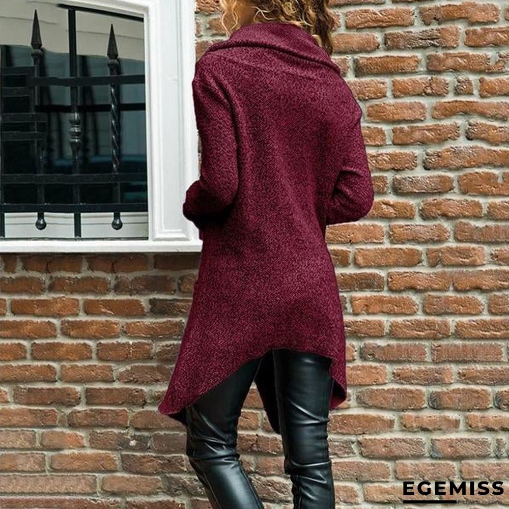 Autumn Zipper Long Fluffy Sweatshirt | EGEMISS