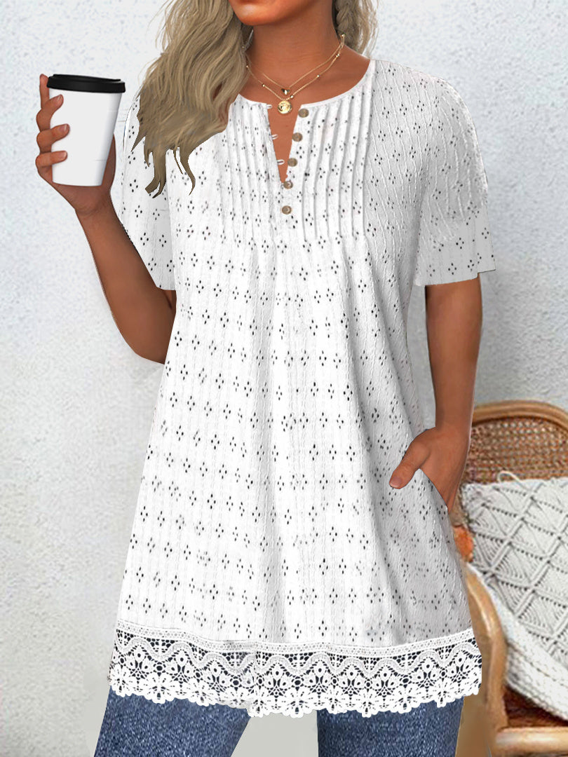Women Long Sleeve V-neck Graphic Floral Printed Top