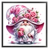 (US Only)Gnome Printed Cross Stitch Kit 40x40cm DIY 11CT Thread Art Needlework Home Decor