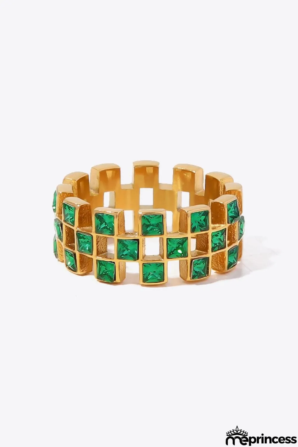 Contrast Stainless Steel 18K Gold-Plated Ring