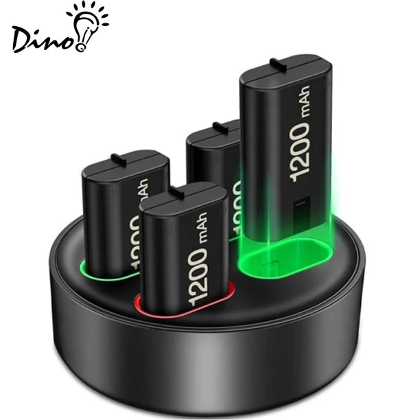 DinoFire Charger for Xbox One Rechargeable Battery Pack, Xbox Charger Station for Xbox Series X|S
