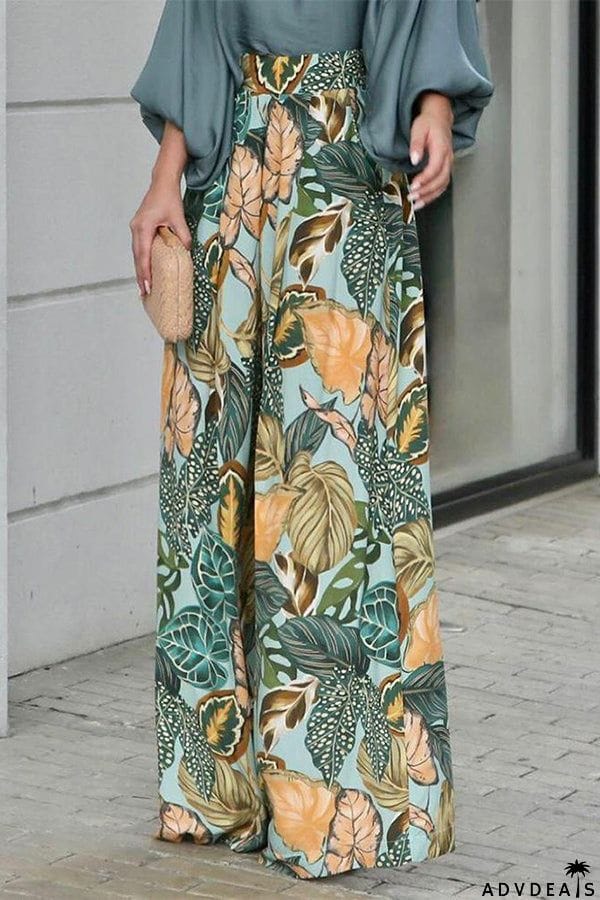 Casual Print Two Piece Set