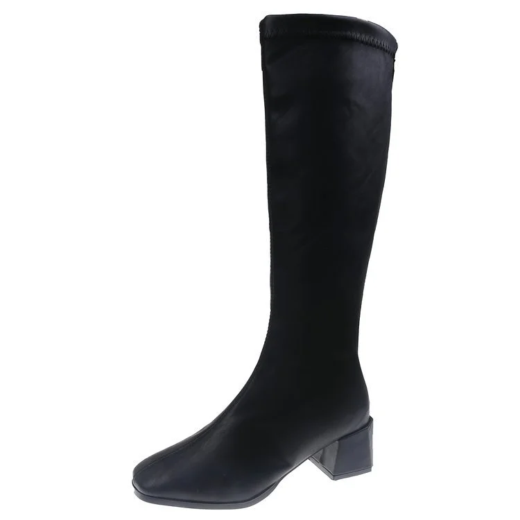 Churchf Churchf Knee Boots Female 2023 Autumn Winter New British Style Fashion Small Show Thin Tall Heel Knight Female Boots