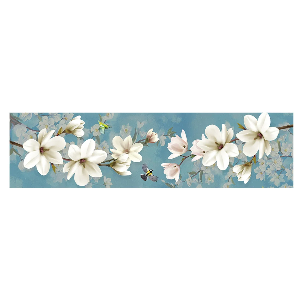 【Brand】11CT estampado punto de cruz flor (120 * 39cm)