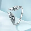 925 Sterling Silver Angel Wing Cuff Ring