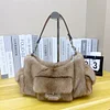 Pure Imported Mink Hair 2024 Fashion Designer Crossbidy Bag Y2K Luxury Handbag Women's Bag Real Fur Bag