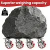 [US Local Warehouse] 5 Inch Caster Wheels Total Capacity 4000 Lbs Heavy Duty Casters with Brake Plate Casters for Trolleys Transport Materials Toolboxes