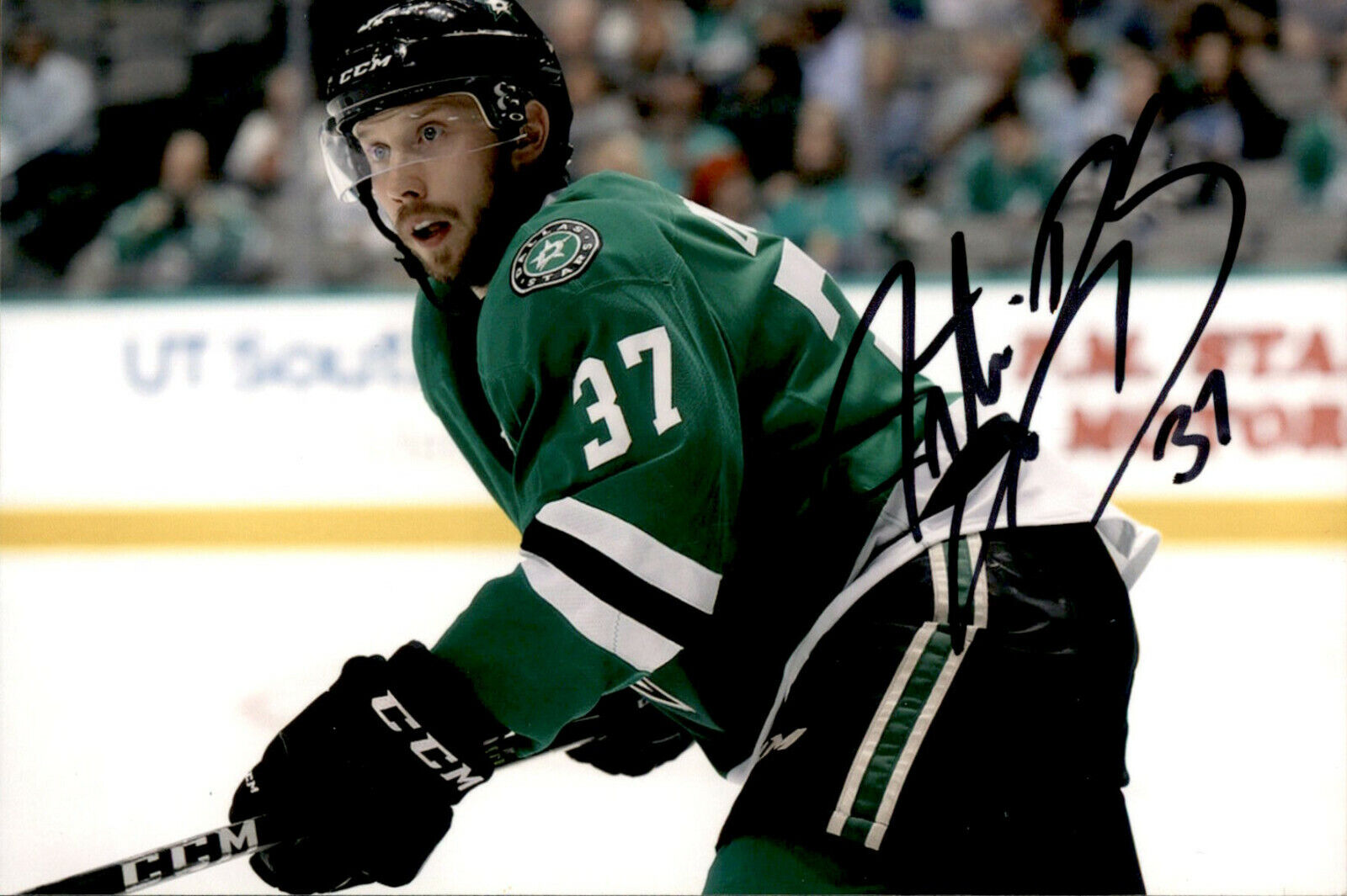 Justin Dowling SIGNED autographed 4x6 Photo Poster painting DALLAS STARS #2