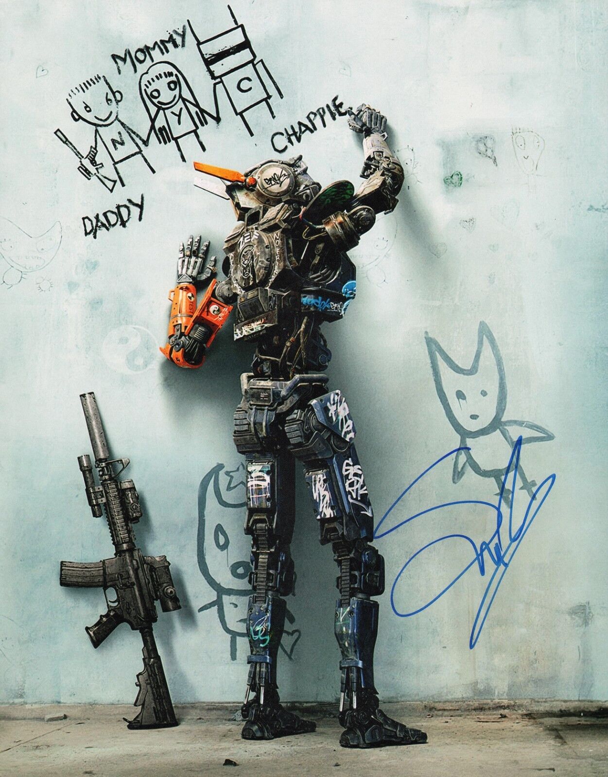 ~~ SHARLTO COPLEY Authentic Hand-Signed ~CHAPPIE~ 11x14 Photo Poster painting ~~