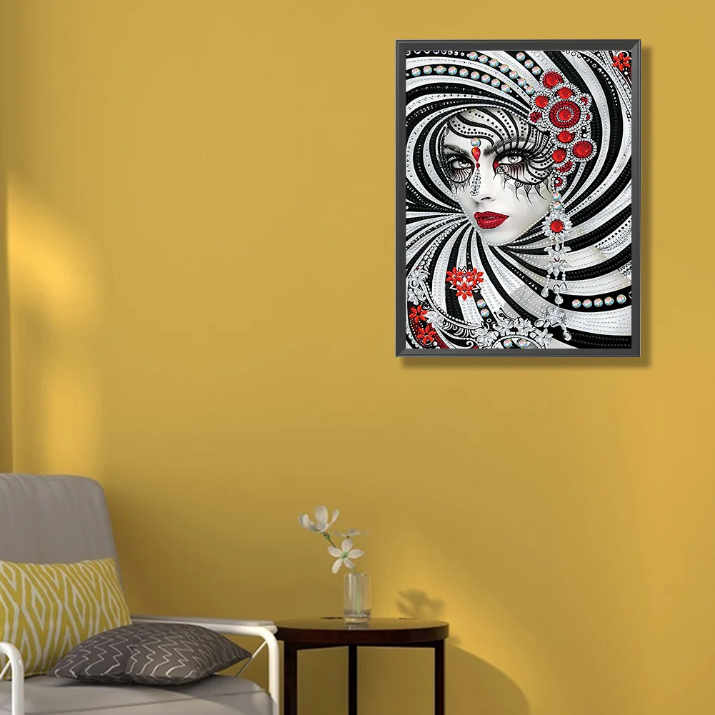 Diamond Painting - Partial Special Shaped Drill - Beauty(Canvas|30*40cm)