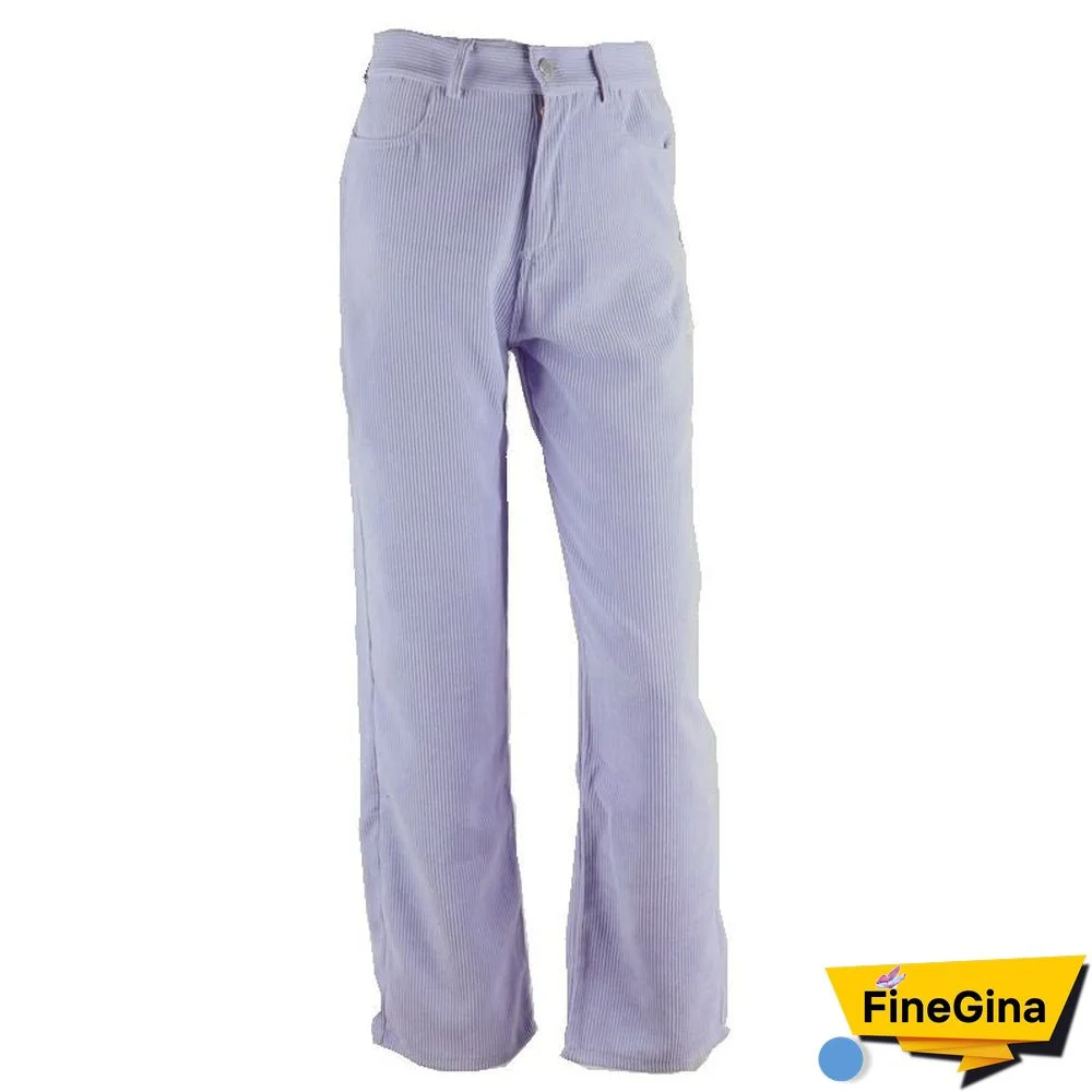 Slim Fit Cord Pants Straight Leg Corduroy Trousers