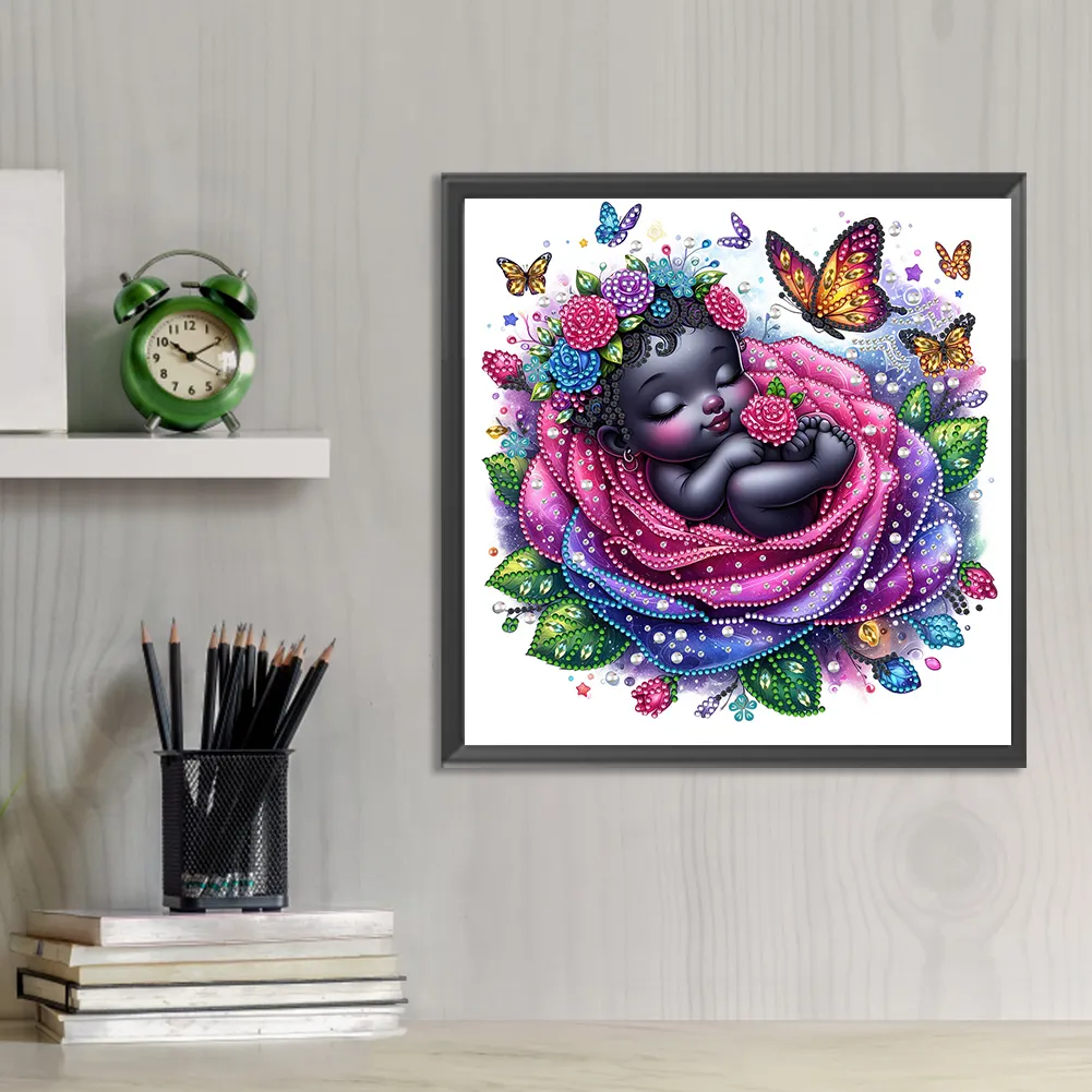 Diamond Painting - Partial Special Shaped Drill - Rose Child(Canvas|30*30cm)