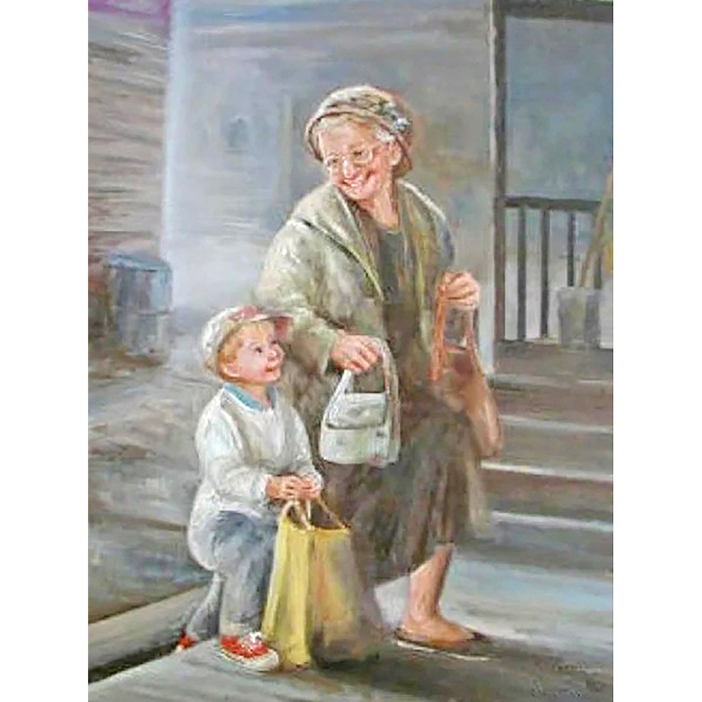 

Grandpa - Round Drill Diamond Painting - 30*40CM, 501 Original