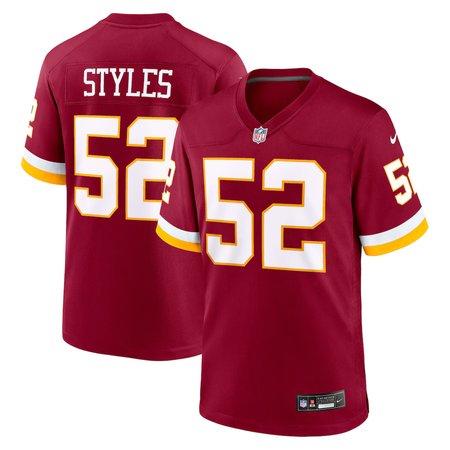 Youth Washington Commanders #52 Sonny Styles Burgundy 2026 NFL Draft Game Jersey