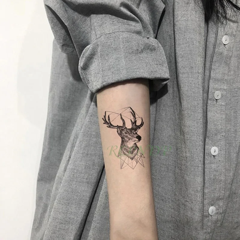 Waterproof Temporary Tattoo Sticker Sun Moon Fake Tatto Flash Tatoo Tatouage hand foot arm For Men Women girl