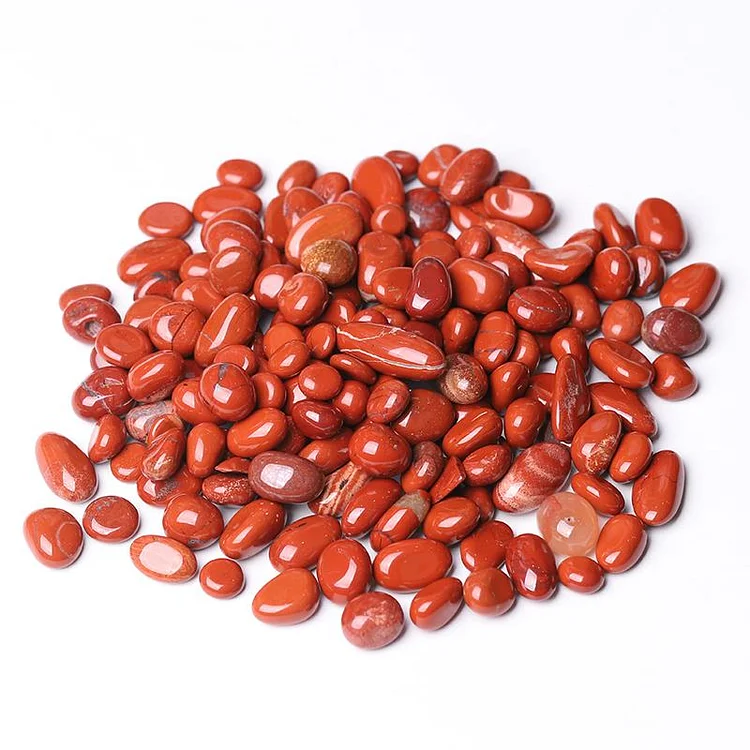 0.1kg 15-20mm Natural Red Jasper bulk tumbled stone