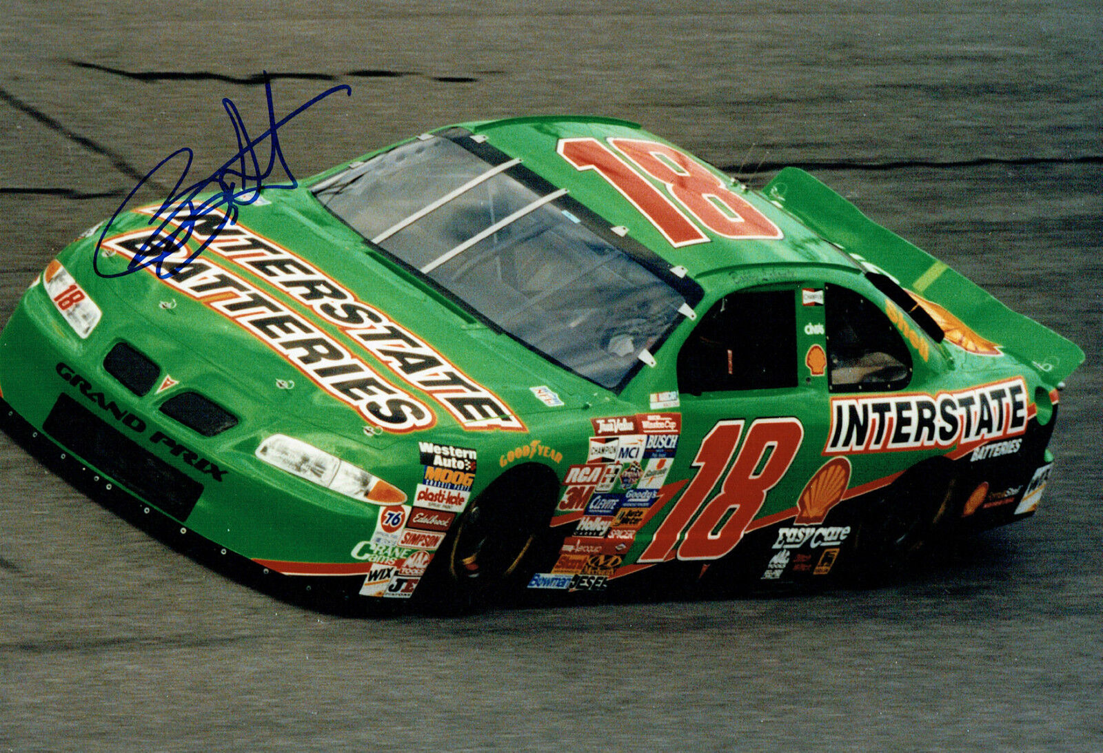 Bobby LABONTE SIGNED 12x8 Photo Poster painting AFTAL Autograph COA NASCAR Pontiac Driver