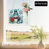 Acryl Schneemann Wandröhre Vase - 5d DIY Handwerk Anhänger
