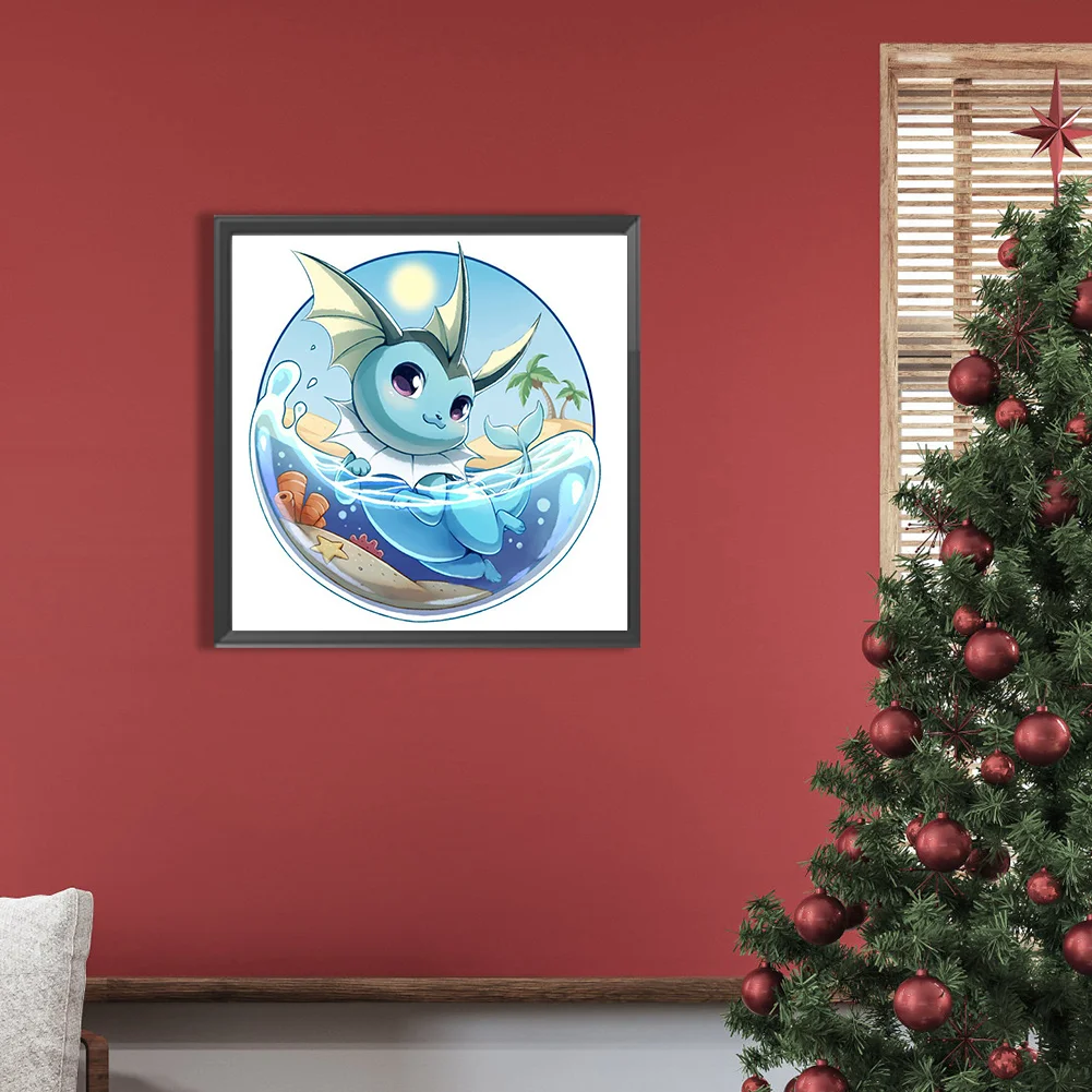 Partial AB Diamond Painting - Full Round Drill - Pokémon(Canvas|35*35cm)