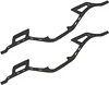 AMK 2Pcs DIY Upgrades Carbon Fiber Chassis Rails Cheater Rigs Frame Kit Adapt to 1/10 RC Crawler Racing Cars Body Axial SCX10 II Element Enduro for Experts