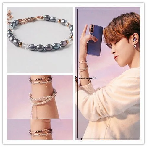 방탄소년단 JIMIN Fashion Pearl Bracelet