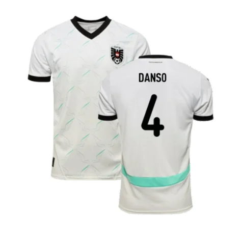 Österreich Kevin Danso 4 Away Trikot UEFA EM 2024