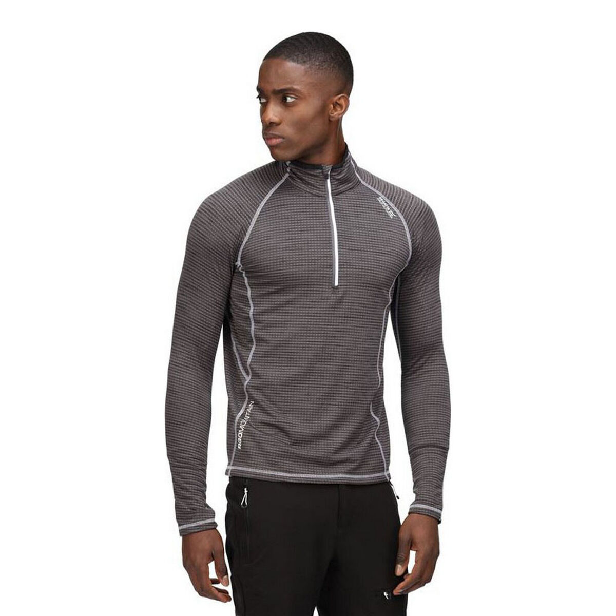 Men&rsquo;s Short Sleeve T-Shirt Regatta Yonder Half-Zip Black Dark grey - sale.kim -  endless selection of finest brands