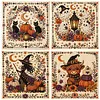 Halloween 18CT 2 Strands DIY Stamped Cross Stitch Kit for Adult 30x30cm