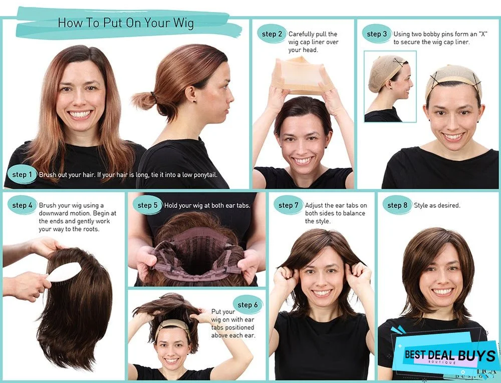 Wig Rose Net Partial Distribution Female Wig Set