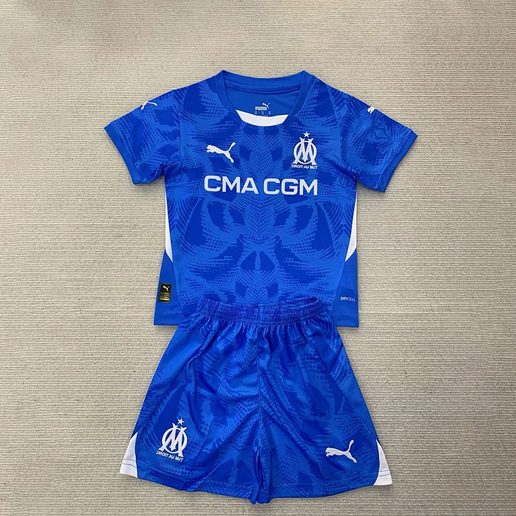 24/25 Marseille Blue Goalkeeper Kids Set