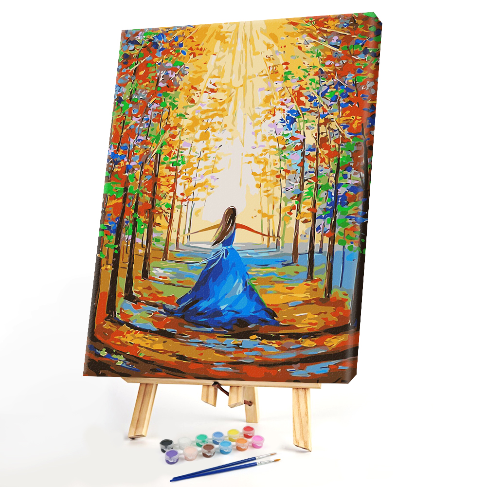 

40*50CM Paint By Numbers-Girls in the Woods, 501 Original