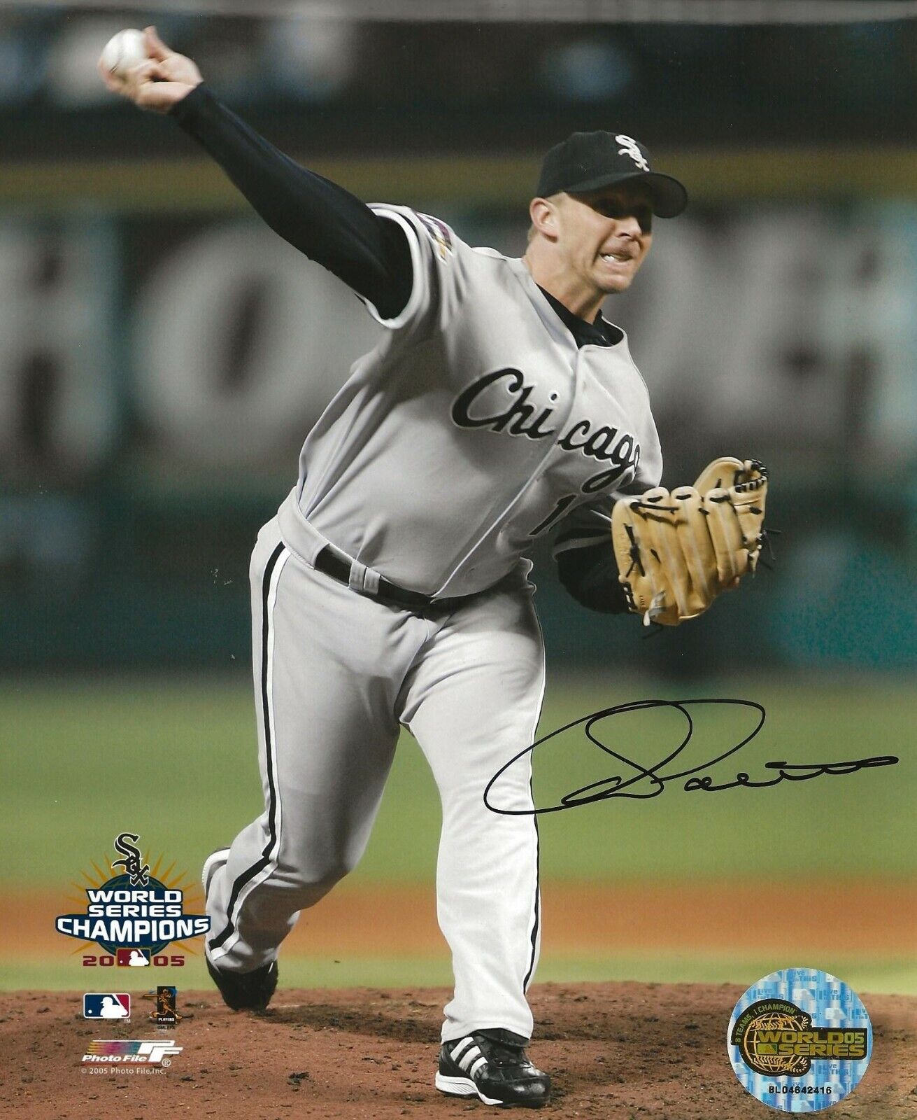 Cliff Politte signed Chicago White Sox 2005 World Series Champs 8x10 Photo Poster painting