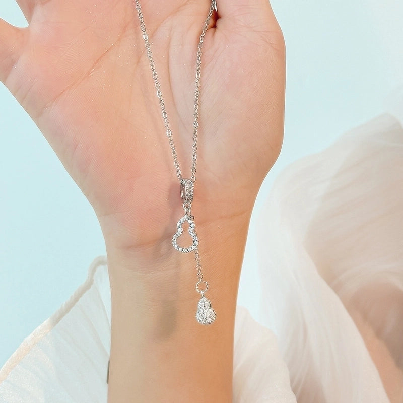 2 Pieces Minimalist Classic Style Geometric Titanium Steel Plating Pendant Necklace