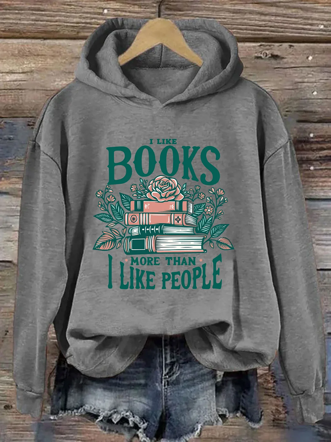 I Like Books More Than I Like People Hoodie